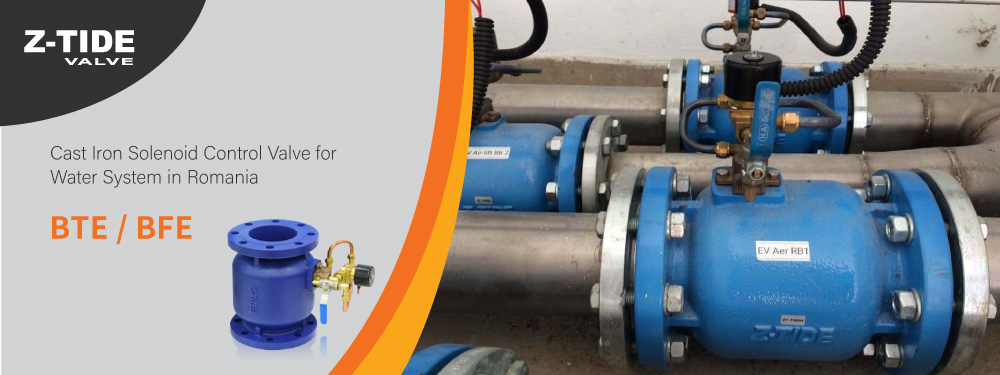 Válvula de control solenoide Z-Tide para sistema de agua en Rumanía